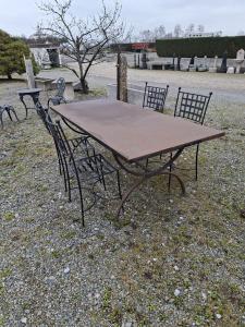Wrought iron table